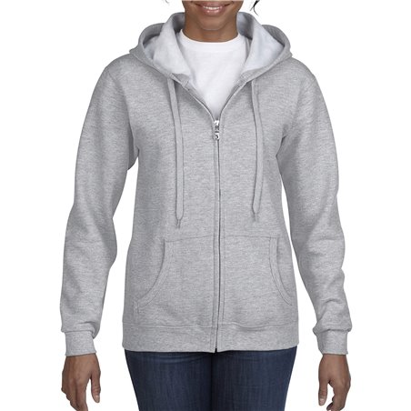 Gildan Women's Athleisure Heavy Blend Full Zip Hooded Sweatshirt