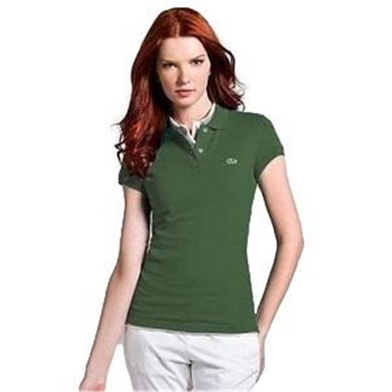 Lacoste Womens Classic Short Sleeve Polo Shirt - Olive