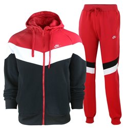 Nike Sportswear Colorblock Fleece Zip  Hoodie & Pants Set