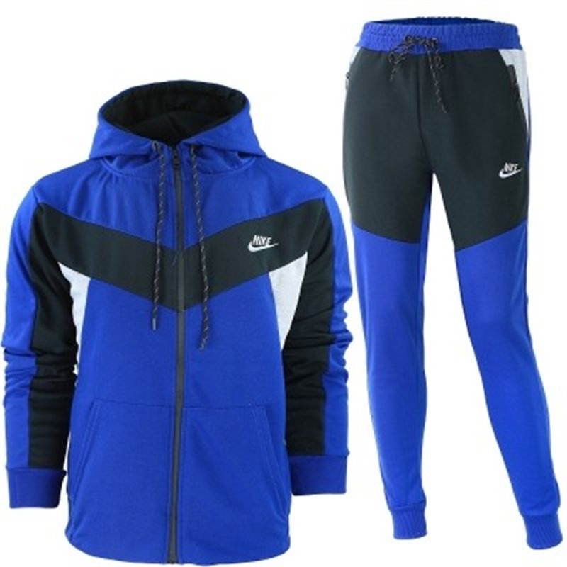 Nike Men's Hooded Windrunner Jacket & Pants Set Royal