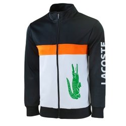 Lacoste Men's Sport Color-Blocked Track Suit Black /White