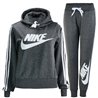 Nike Women's Pullover Hoodie & Pants 2 Pc Set Charcoal Gray