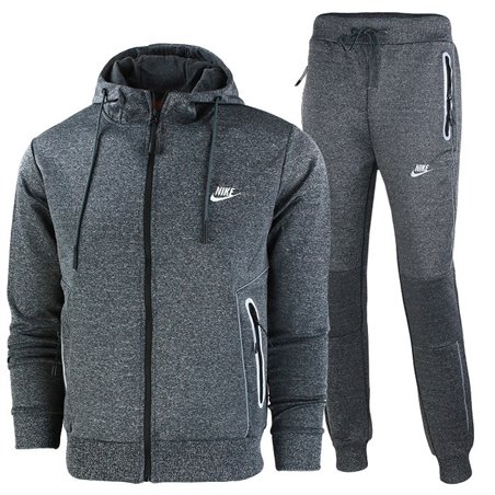 Nike Sportswear Scuba Fleece Jacket & Pants Set 2 Pc Set Charcoal