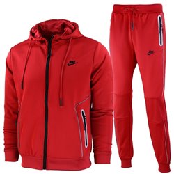 Nike Sportswear Scuba Fleece Jacket & Pants Set 2 Pc Set Red