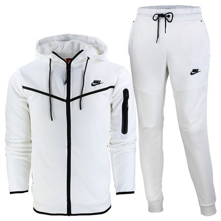 Nike Sportswear Tech Fleece Men's Hoodie & Pants 2 Pc Set White