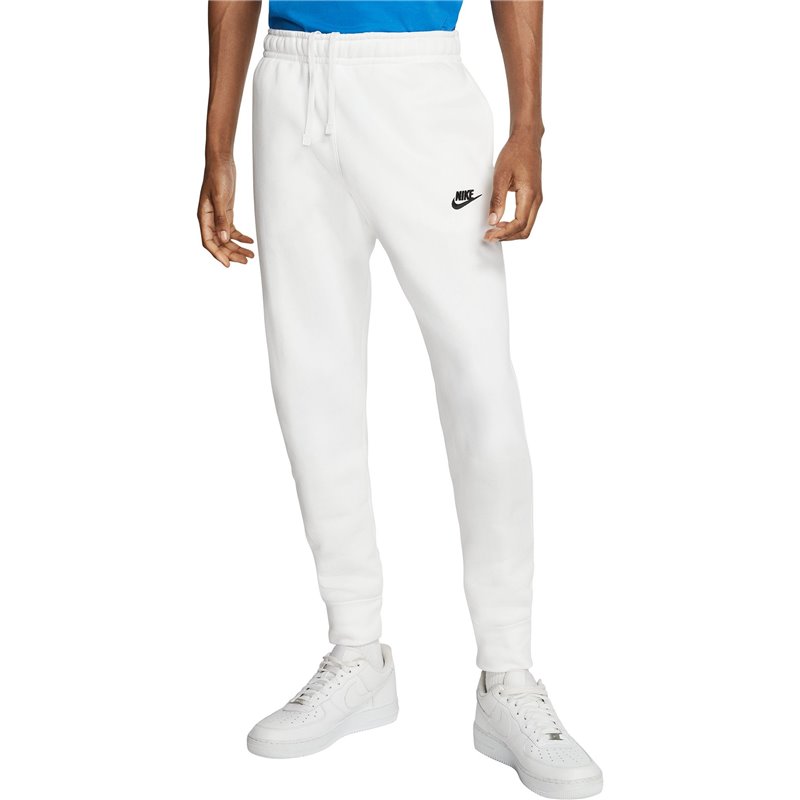 Nike Men's Sportswear Club Fleece Jogger Pants White