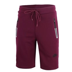 Nike Men's Tech Short-Sleeve Full Zip Jacket  & Short Set Burgundy