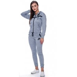 Nike Sportswear Tech Fleece Windrunner Women's Full-Zip Hoodie & Pants Set Gray