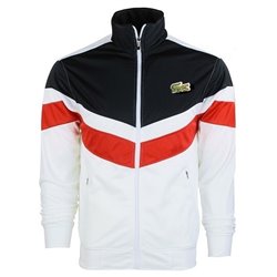 Lacoste Men's Sport Color-Blocked Track Suit White/Red