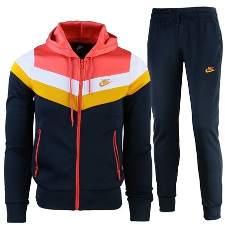Nike Women's Essential Color Block Full-Zip Fleece Hoodie & Pants Set