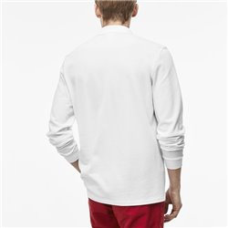Lacoste Long Sleeve Pique Polo Shirt White
