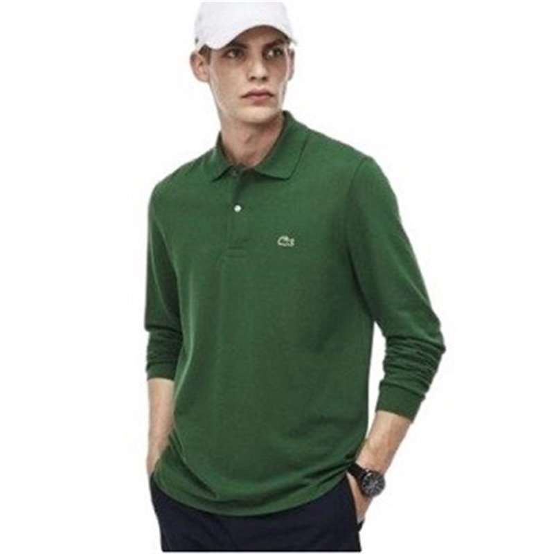 Lacoste Long Sleeve Pique Polo Shirt Kelly Green