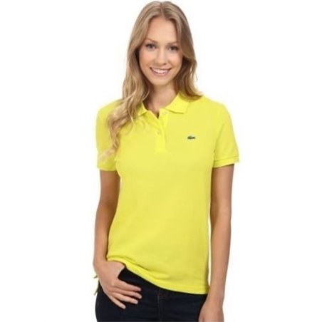 Lacoste Womens Classic Short Sleeve Polo Shirt - Yellow