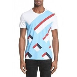 Burberry Wilmore Graphic Tee White New for 2018