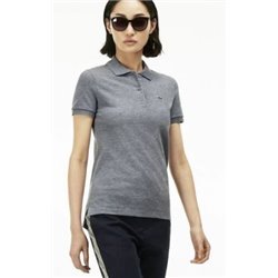 Lacoste Womens Classic Short edSleeve Polo Shirt - Gray